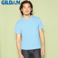 欧美GILDAN男式全棉纯色圆领短袖T恤/光版文化衫促销