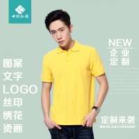  POLO衫定制T恤diy定做夏季广告衫短袖翻领T恤工作服定制刺绣logo