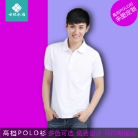 翻领POLO衫文化衫定制班服工作服定做纯棉长短袖T恤广告衫DIY订做