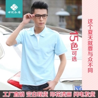 polo衫定制t恤班服diy短袖翻领工作服定做文化广告衫订做印字logo