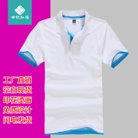 polo衫定制t恤班服diy短袖翻领工作服定做文化广告衫订做印字logo