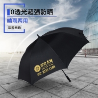 广东厂家直销30寸8K直柄高尔夫三层防晒伞 自动伞礼品广告伞定制