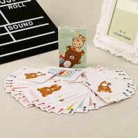 创意家居可爱时尚轻松熊扑克牌娱乐纸牌游戏牌休闲文具用品