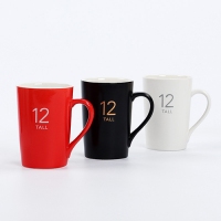 陶瓷马克杯工厂定制 12号亚光杯星巴克哑光咖啡杯 定做广告杯礼品