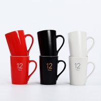 陶瓷马克杯工厂定制 12号亚光杯星巴克哑光咖啡杯 定做广告杯礼品