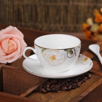 正品高档骨瓷咖啡杯玫瑰花陶瓷下午茶杯碟套装批发 厂家直供