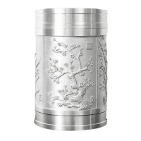 茶叶罐 中号 金属密封纯锡茶罐锡器茶盒定制茶叶包