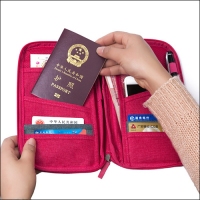 厂家热销印刷护照夹手提卡包长款护照包多功能票据包手拿包