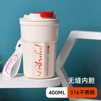 潮流316不锈钢保温杯高颜值学生直饮咖啡杯便携随行杯ins刻字