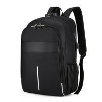 双肩包学生书包男大容量高中生黑色旅行背包电脑包休闲双肩包