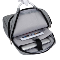 电脑背包男休闲商务双肩电脑包中学生旅行背包女定制LOGO