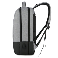 商务笔记本电脑包男休闲中性高中学生USB旅行背包双肩包定制LOGO