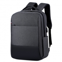 电脑双肩包男款商务书包usb功能小米背包商务大容量简约