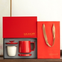 定制企业商务活动礼品套装婚庆周年伴手礼陶瓷高档马克杯节日赠礼