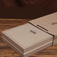企业商务笔记本礼盒商务礼品套装中式复古金属书签红木签字笔礼品